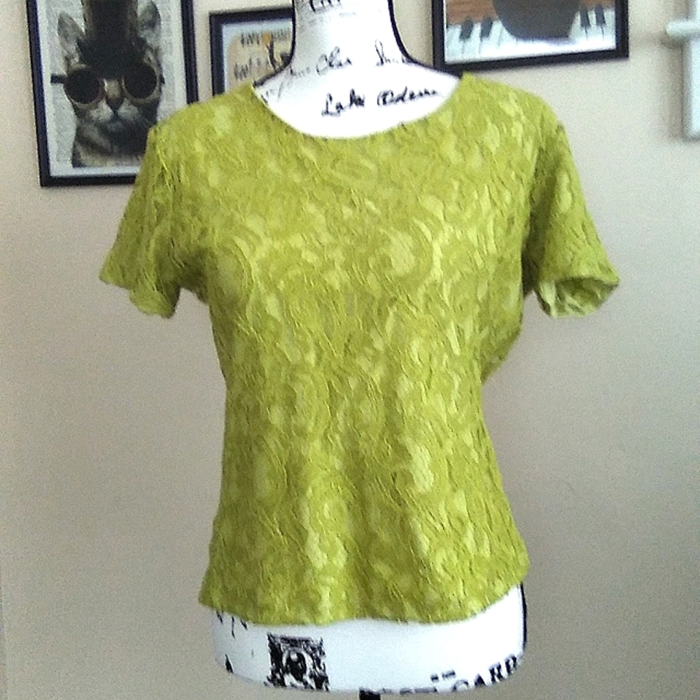 Ladies Lined Lace Top (sz S)